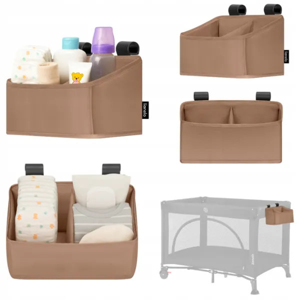 Organizator pentru mama Lionelo Sidepocket Small Beige / Poliester photo 2
