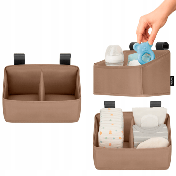 Organizator pentru mama Lionelo Sidepocket Small Beige / Poliester photo 4