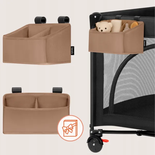 Organizator pentru mama Lionelo Sidepocket Small Beige / Poliester photo 5