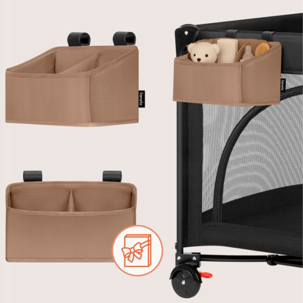 Organizator pentru mama Lionelo Sidepocket Small Beige / Poliester photo 5