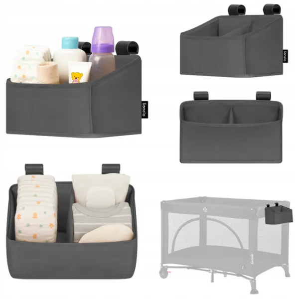 Organizator pentru mama Lionelo Sidepocket Small Gray / Poliester photo 2