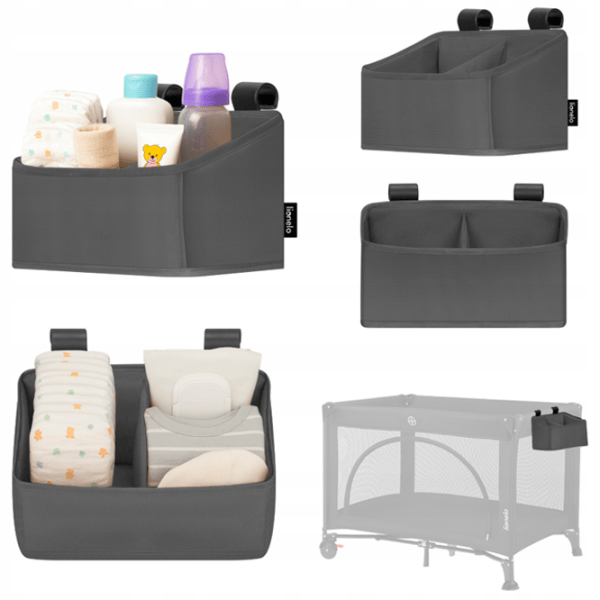 Organizator pentru mama Lionelo Sidepocket Small Gray / Poliester photo 2