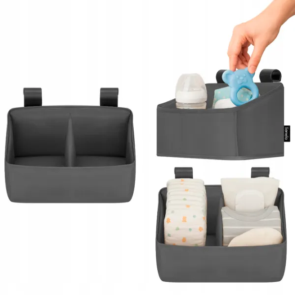 Organizator pentru mama Lionelo Sidepocket Small Gray / Poliester photo 4