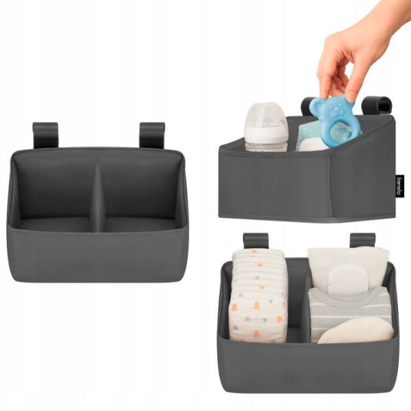Organizator pentru mama Lionelo Sidepocket Small Gray / Poliester photo 4