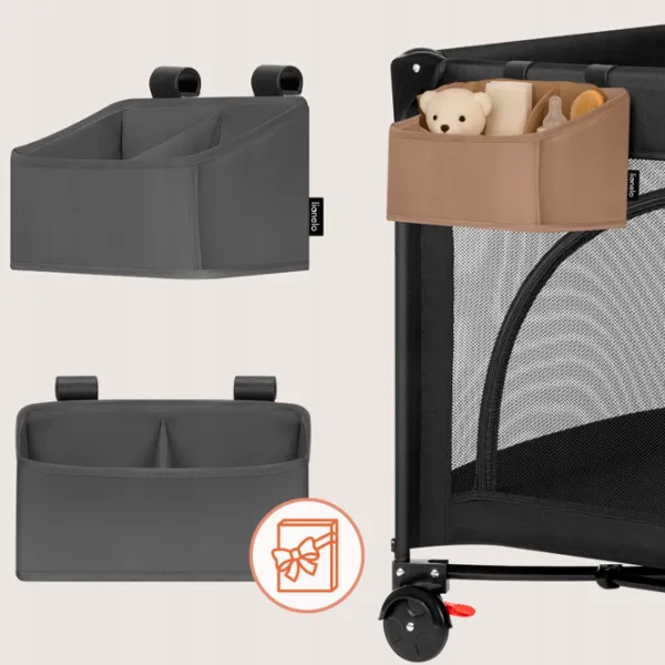 Organizator pentru mama Lionelo Sidepocket Small Gray / Poliester photo 5