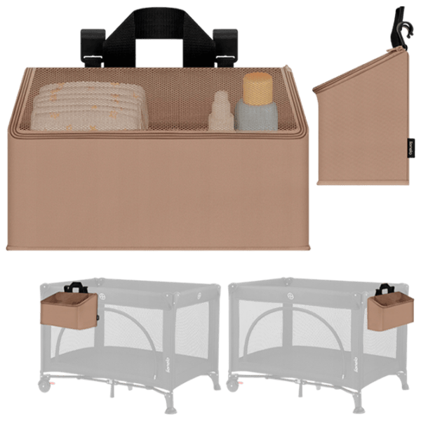 Organizator pentru mama Lionelo Sidepocket Medium Beige / Poliester photo 2