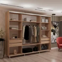Шкаф My-Style Cupe 270 x 60см x 220 / ЛДСП / Дуб cонома photo 2