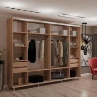 Dulap My-Style Cupe 300 x 60 x 200 / PAL / Sonoma Oak photo 2