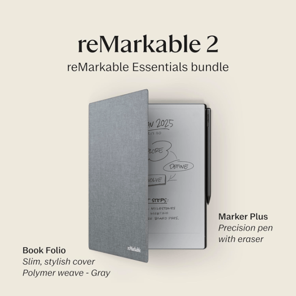 Tabletă grafică reMarkable 2 Essentials Bundle  / Gray photo 3