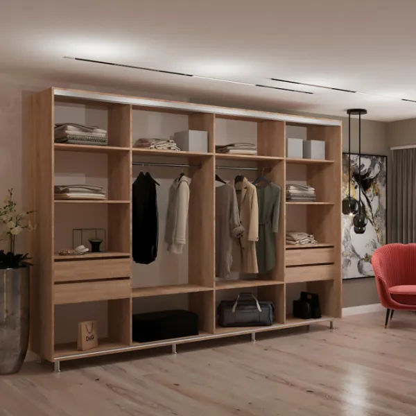 Dulap My-Style Cupe 320 x 60 x 240 / PAL / Sonoma Oak photo 3