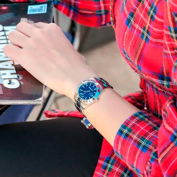 Ceas de mână pentru femei Mathey-Tissot D450ABU Cuarț / 32 mm photo 2
