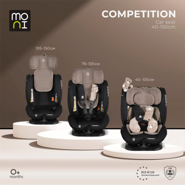 Детское автокресло Moni Competition  0 месяцев - 12 лет / 36 кг / Бежевый photo 10