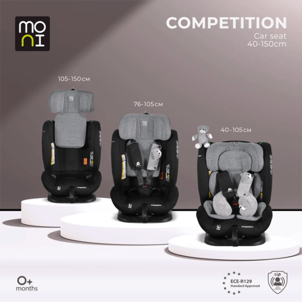Детское автокресло Moni Competition  0 месяцев - 12 лет / 36 кг / Серый photo 9