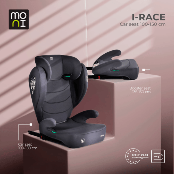 Детское автокресло Moni i-Race  3 года - 12 лет / 36 кг / Черный photo 7