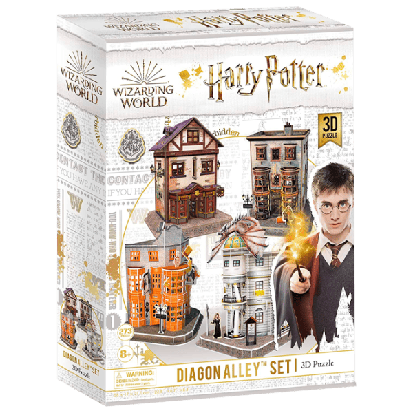 Пазл 3D CubicFun HARRY POTTER DIAGON ALLEY Set (4 in 1) 6+/ Количество деталей: 273 photo 1