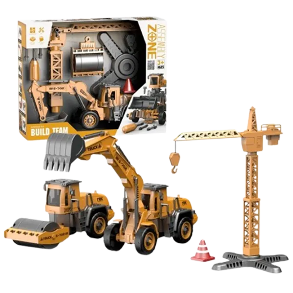 Комплект машин Essa Toys Строительная техника YW9101C  / / Черный Желтый photo 1