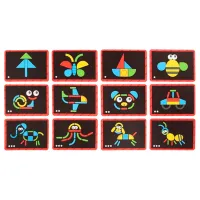 Креативный набор Hape String Art Чемодан с магнитами E1631 3+ / Разноцветный Разноцветный photo 4