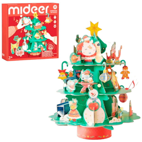 Puzzle 3D Mideer Atelierul lui Moș Crăciun 3+/ Numărul de piese: 11 photo 1