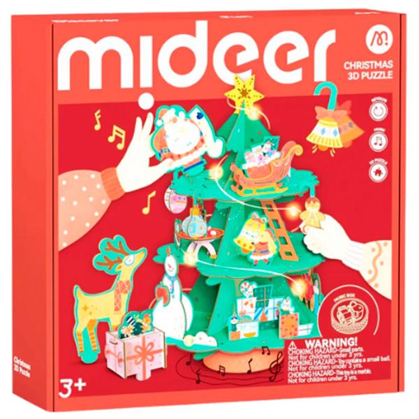 Puzzle 3D Mideer Atelierul lui Moș Crăciun 3+/ Numărul de piese: 11 photo 3