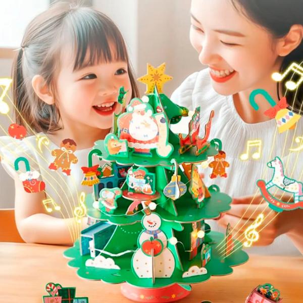Puzzle 3D Mideer Atelierul lui Moș Crăciun 3+/ Numărul de piese: 11 photo 9