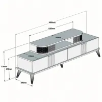 Тумба под телевизор Trendy Eylul 39 x 168 x 51см / ДСП photo 5