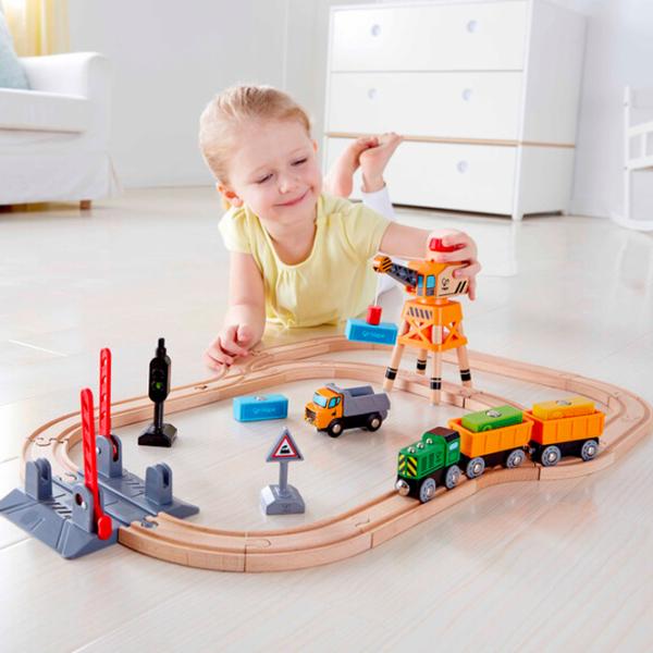 Поезд Hape Грузовой поезд с краном E3732  / / Разноцветный Разноцветный photo 7