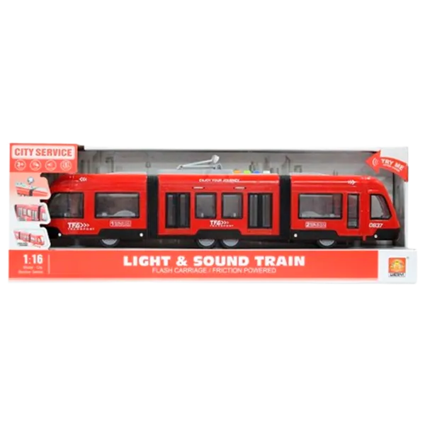 Tren Wenyi Tramvai cu fricțiune WY930A  / / Black Red photo 1