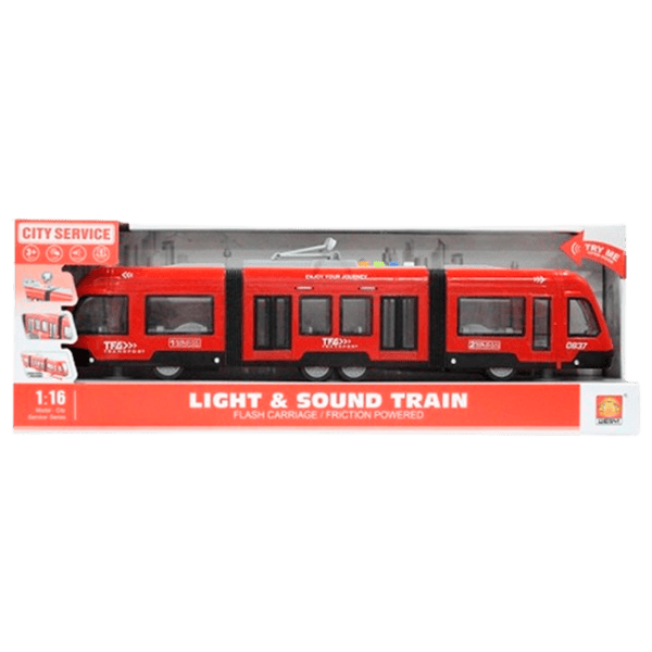 Tren Wenyi Tramvai cu fricțiune WY930A  / / Black Red photo 1