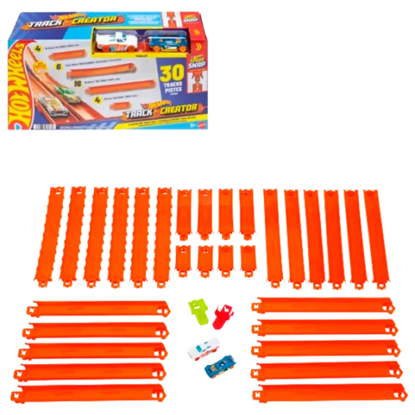 Set de mașini Hot Wheels Track Creator JDW42  / / Multicolor Orange photo 1
