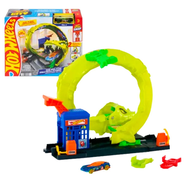 Set de mașini Hot Wheels City Atacul șarpelui JBM63  / / Multicolor Multicolor photo 1