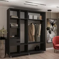 Шкаф My-Style Cupe 220 x 60см x 230 / ЛДСП / Anthracite photo 2