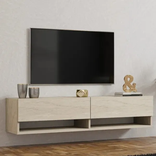 Тумба под телевизор Trendy Arges-Travertin 31 x 141 x 30см / ДСП photo 3