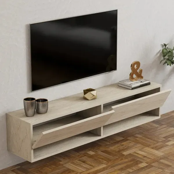 Тумба под телевизор Trendy Arges-Travertin 31 x 141 x 30см / ДСП photo 5