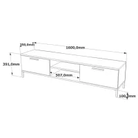 Тумба под телевизор Trendy RL1-AA 39.1 x 160 x 35см / ДСП photo 4