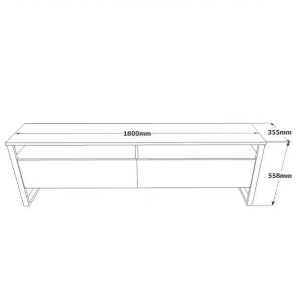 Тумба под телевизор Trendy ML19-A 56 x 180 x 35.5см / ДСП photo 4