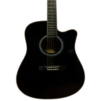 Chitară electro-acustică Enjoy E41-DDL CE BK 4/4, Dreadnought, Black photo 3