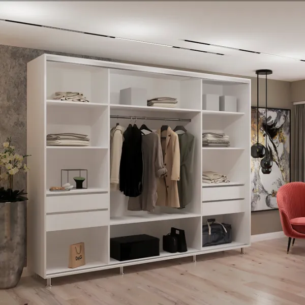 Шкаф My-Style Cupe 270 x 60см x 230 / ЛДСП / White photo 3