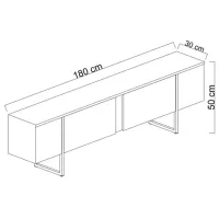Тумба под телевизор Trendy Lux 50 x 180 x 30см / ДСП photo 7