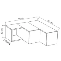 Comodă TV Trendy Compact 32 x 90 x 92 / PAL photo 4