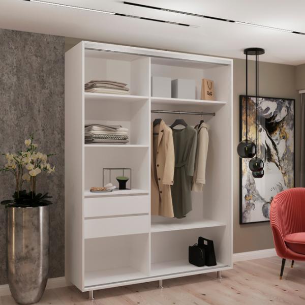 Dulap My-Style Cupe 180 x 60 x 210 / PAL / White photo 2