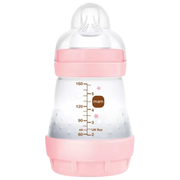 Biberon MAM Perfect Start Sealife Pentru fetițe / 0.16l / Pink photo 2