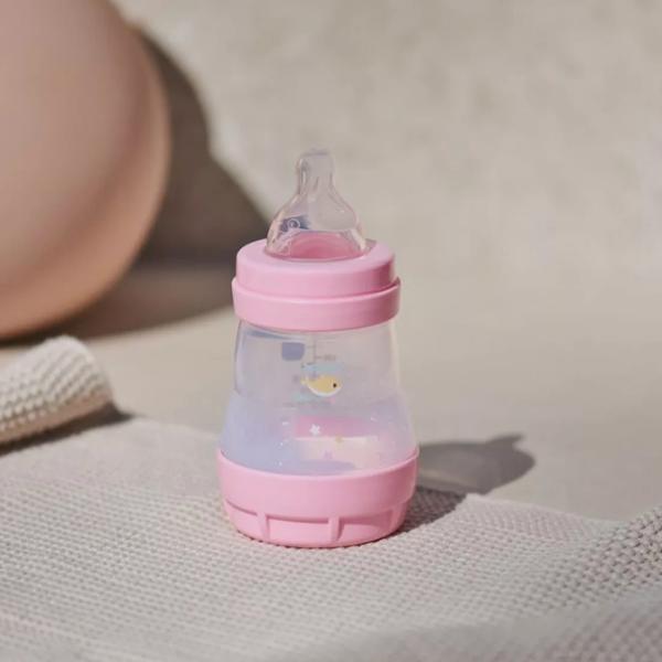 Biberon MAM Perfect Start Sealife Pentru fetițe / 0.16l / Pink photo 3
