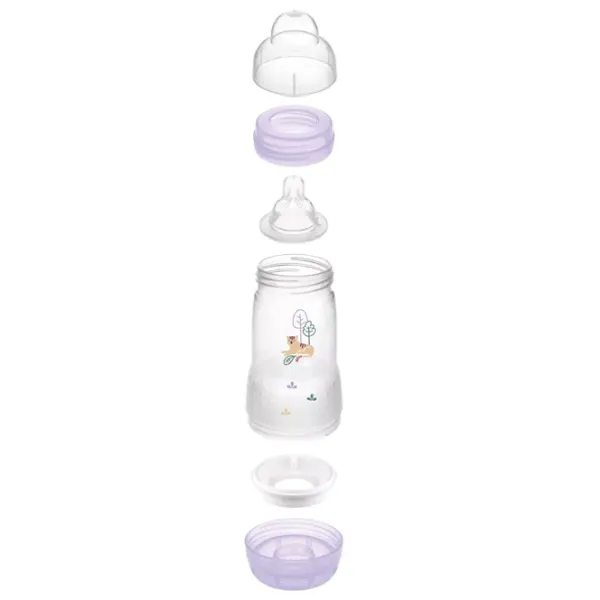 Biberon MAM Perfect Start Sealife Pentru fetițe / 0.16l / Pink photo 5