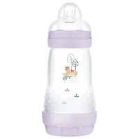 Biberon MAM Perfect Start Planet Love Pentru fetițe / 0.26l / Purple