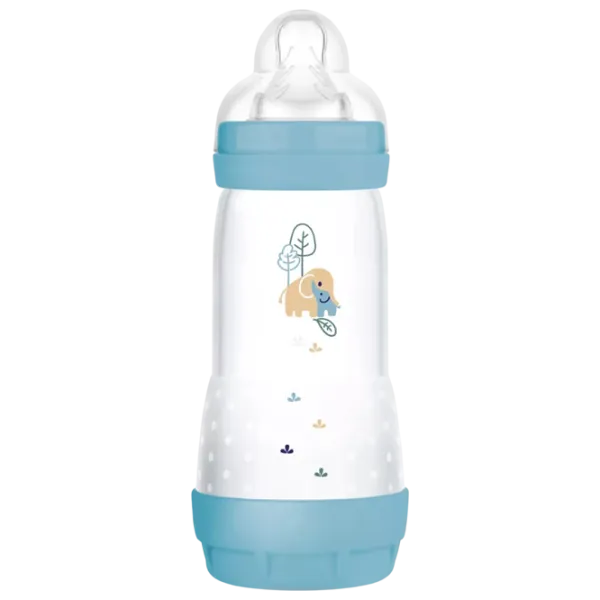 Biberon MAM Perfect Start Planet Love Pentru băieți / 0.32l / Blue photo 1