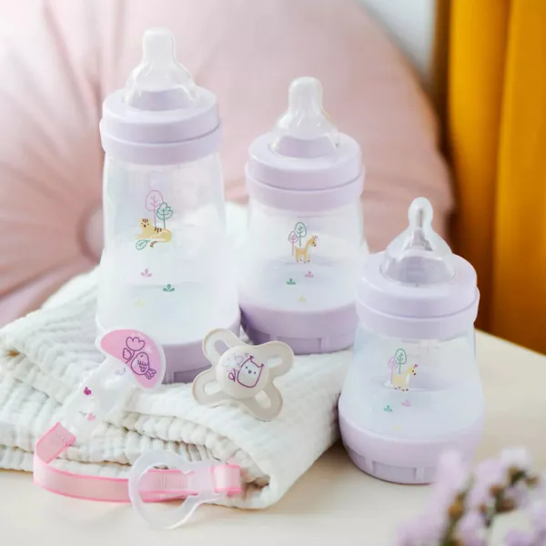 Biberon MAM Perfect Start Planet Love Pentru băieți / 0.32l / Blue photo 5