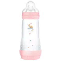 Biberon MAM Perfect Start Sealife Pentru fetițe / 0.32l / Transparent