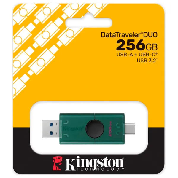 Kingston DataTravel Duo 256 ГБ Зеленый photo 5