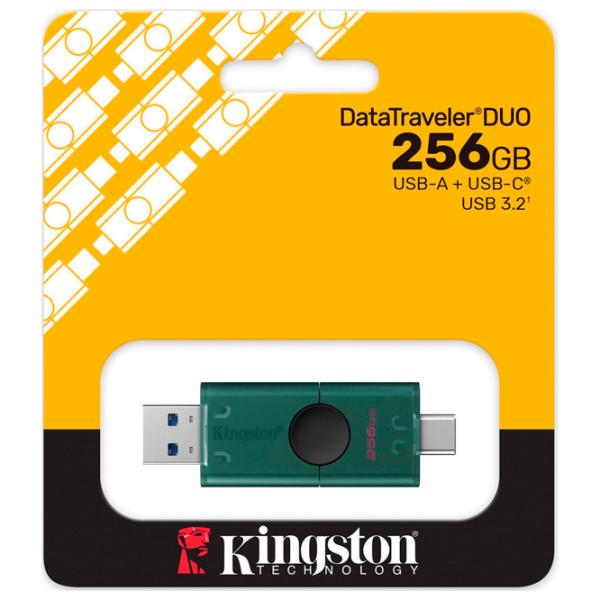 Kingston DataTravel Duo 256 ГБ Зеленый photo 5