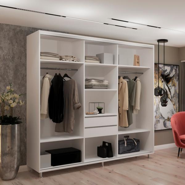 Dulap My-Style Cupe 240 x 60 x 230 / PAL / White photo 2